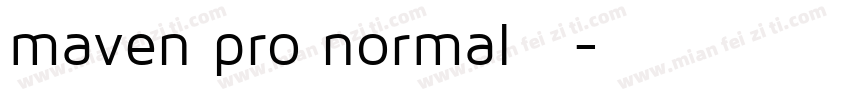 maven pro normal字体字体转换